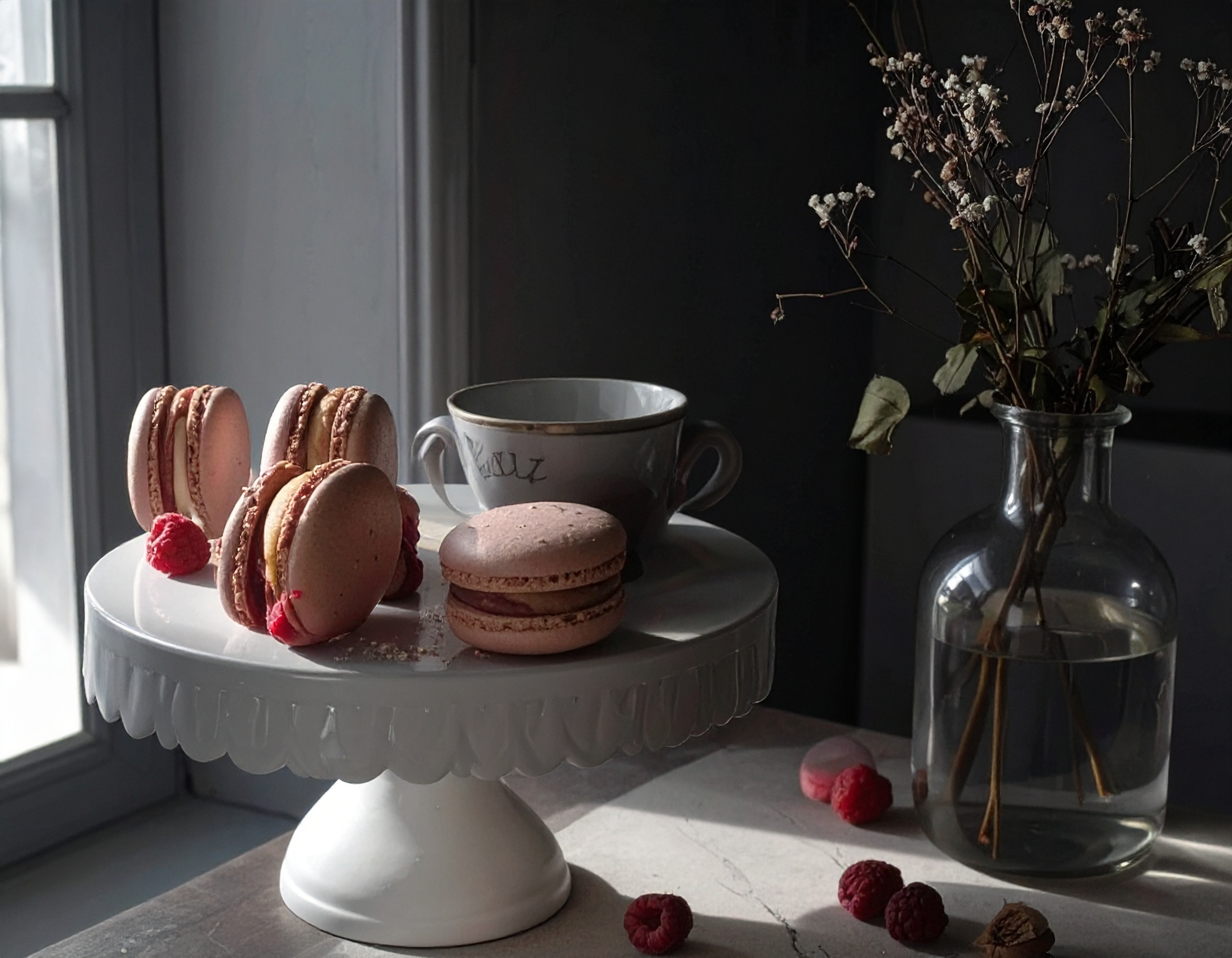 Raspberry Macaron